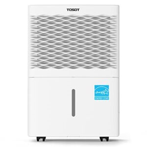 tosot 20 pint 1,500 sq ft dehumidifier energy star - for home, basement, bedroom or bathroom - super quiet (previous 30 pint)