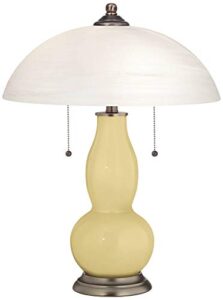 color + plus butter up gourd-shaped table lamp with alabaster shade