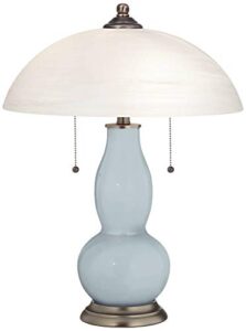 color + plus take five gourd-shaped table lamp with alabaster shade