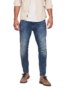 g-star raw men's d-staq 3d slim fit jeans, medium aged, 32w x 30l