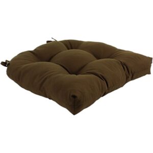 college covers everything comfy indoor/outdoor seat patio d cushion, 1 count (pack of 1), brown