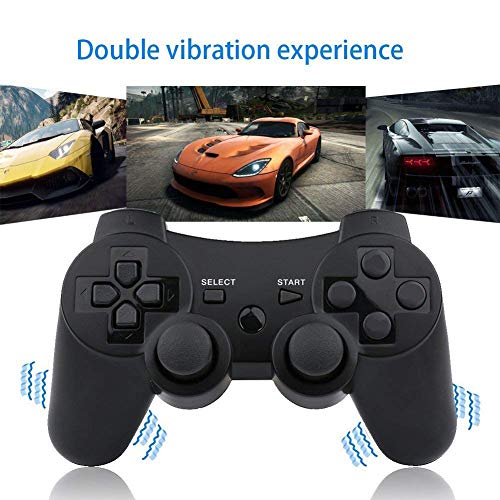 Wireless Controllers for PS3 Playstation 3 Dual Shock (Pack of 2,ClearBlue and ClearGreen)