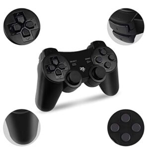 Wireless Controllers for PS3 Playstation 3 Dual Shock (Pack of 2,ClearBlue and ClearGreen)