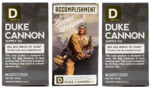 duke cannon supply co. big ass brick of soap bar for men wwii collection smells like accomplishment (bergamot & black pepper) multi-pack - superior grade, extra large, all skin types, 10 oz (3 pack)