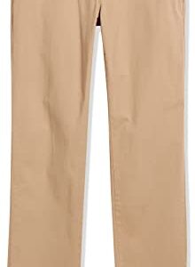 Amazon Essentials Men's Slim-Fit Casual Stretch Khaki Pant, Dark Khaki Brown, 32W x 30L