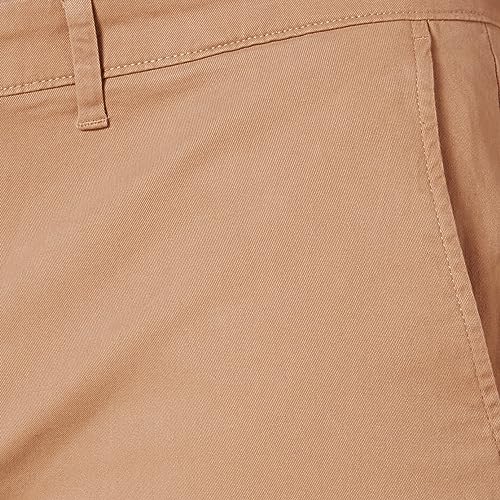 Amazon Essentials Men's Slim-Fit Casual Stretch Khaki Pant, Dark Khaki Brown, 32W x 30L