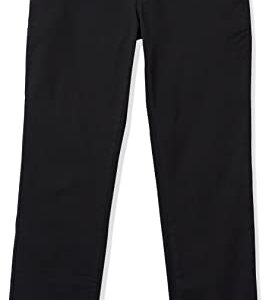 Amazon Essentials Men's Slim-Fit Casual Stretch Khaki Pant, Black, 33W x 34L