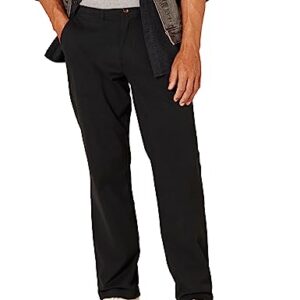 Amazon Essentials Men's Classic-Fit Casual Stretch Khaki Pant, Black, 34W x 32L