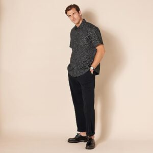 Amazon Essentials Men's Classic-Fit Casual Stretch Khaki Pant, Black, 34W x 32L