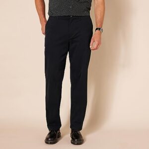 Amazon Essentials Men's Classic-Fit Casual Stretch Khaki Pant, Black, 34W x 32L