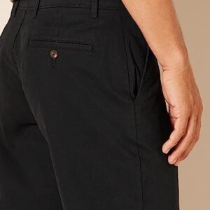 Amazon Essentials Men's Classic-Fit Casual Stretch Khaki Pant, Black, 34W x 32L