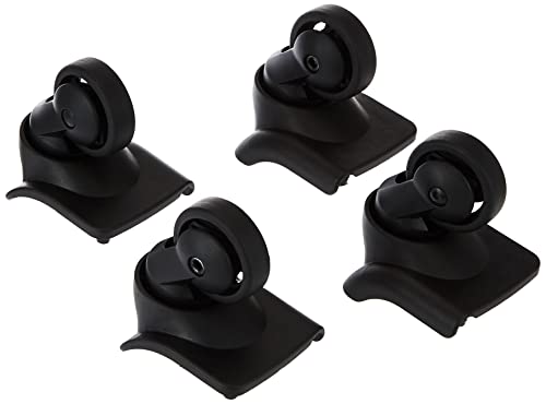 Amazon Basics Softside Replacement Luggage Suitcase Spinner Wheels, Pack of 4, One Size, Black