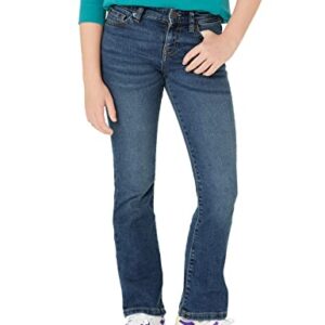 Amazon Essentials Girls' Slim Boot-Cut Stretch Jeans, Medium Wash, 14