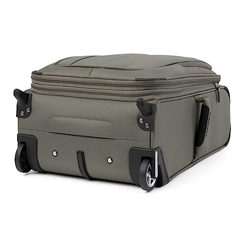 Travelpro Maxlite 5 Softside Expandable Upright 2 Wheel Luggage, Lightweight Suitcase, Men and Women, Slate Green, Carry-On 22-Inch