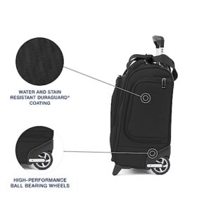 Travelpro Luggage Maxlite 5 Softside Lightweight Rolling Underseat Compact Carry on Upright 2 Wheel Bag, Men and Women, Black, 15-Inch
