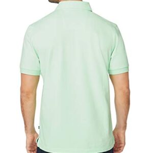 Nautica mens Short Sleeve Solid Stretch Cotton Pique Polo Shirt, Ash Green, Large US