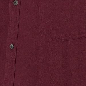 Amazon Essentials Men's Regular-Fit Long-Sleeve Two-Pocket Flannel Shirt, Burgundy Heather, Large