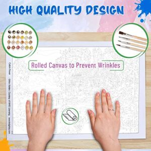 Paint by Number for Adults: Beginner to Advanced Number Painting Kit - Fun DIY Adult Arts and Crafts Projects - Kits Include - (Cabin Fever, 16" x 20" Unframed)