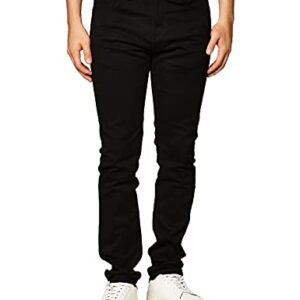 Southpole mens Flex Stretch Basic Twill and Rinse Denim Pants Jeans, Black Skinny, 34W x 32L US