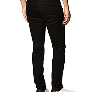 Southpole mens Flex Stretch Basic Twill and Rinse Denim Pants Jeans, Black Skinny, 34W x 32L US