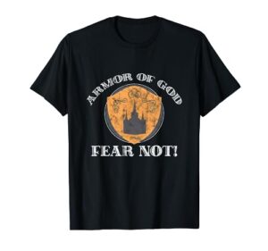 armor of god fear not t-shirt for men, women, and teens