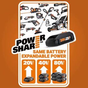 Worx WG779 40V Power Share 4.0Ah 14" Cordless Lawn Mower (Batteries & Charger Included)