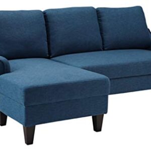 Signature Design by Ashley Jarreau Sofa Chaise Sleeper Chofa with Pull-Out Cushion, Blue