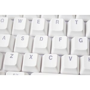 Seiorca 104 PBT Keycaps Double-Shot Backlit Keycap Set for Mechanical Keyboard with Key Puller (White)