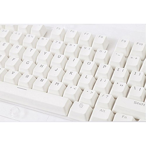 Seiorca 104 PBT Keycaps Double-Shot Backlit Keycap Set for Mechanical Keyboard with Key Puller (White)