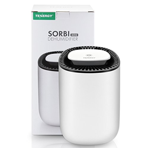 Tenergy Sorbi Mini Dehumidifier, Auto Shut-Off, Ultra Quiet Small Dehumidifier with LED Indicator, Mini Dehumidifier for Bathroom, Small Spaces, Closets, Small Bedroom, Office