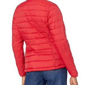 Amazon Essentials Women's Lightweight Long-Sleeve Water-Resistant Puffer Jacket (Available in Plus Size), Red, X-Large