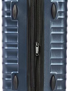 Amazon Basics Hardside Spinner Luggage With Built-In TSA Lock, 21-Inch, Carry-on, Navy Blue