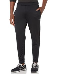 amazon essentials men's stretch woven training pant, black, x-small