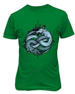 rivebella new graphic shirt waaagh grunge style novelty tee warhammer men's t-shirt (green, l)