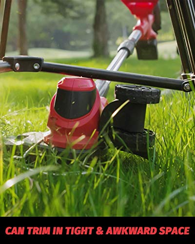 PowerSmart 20 Volt Lithium-Ion Cordless String Trimmer/Edger with Easy Feed, 24 x 9 x 6 inches, Includes One Battery & Charger,PS76110A