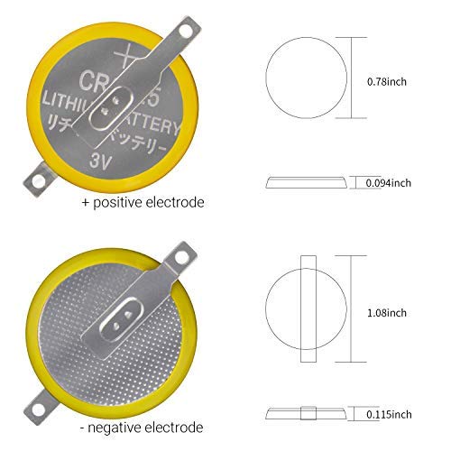 taessv 12 Pack CR2025 Battery, CR2025 3V Lithium Battery for Pokemon, Pokemon Crystal, Gameboy, Gameboy Color Game Battery Replacement