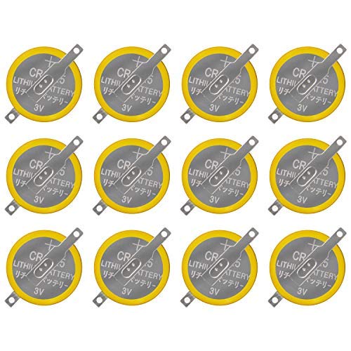 taessv 12 Pack CR2025 Battery, CR2025 3V Lithium Battery for Pokemon, Pokemon Crystal, Gameboy, Gameboy Color Game Battery Replacement