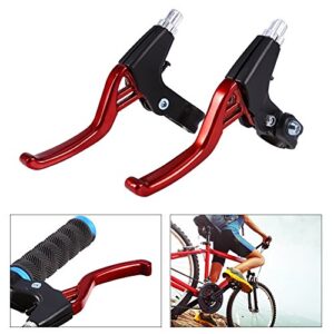 Tbest Bike Brake Levers BMX,Evercross Handbrake Levers,1 Pair ycle Brake Levers Aluminium Alloy Cycling Brakes Handles 4 Colors Available (Red) Kids Bicycle Brake Lever BMX Brake Lever