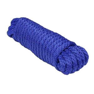 extreme max 3008.0082 solid braid mfp utility rope - 1/2" x 100', blue