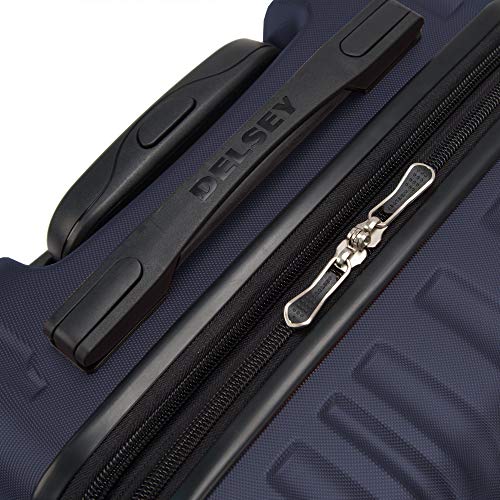 DELSEY PARIS Alexis Lightweight Luggage, Large Expandable Spinner Double Wheel Hardshell Suitcases with TSA Lock, Navy, Checked-Large 29-Inch