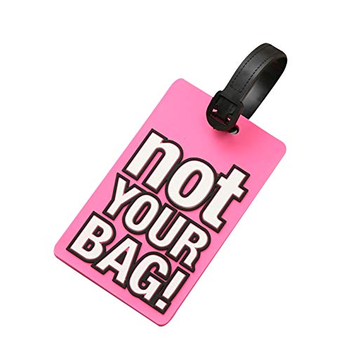 6 Pack Luggage Tags Bright Colors Business Card Holder Suitcase Tags (NOT Your Bag) by OVOV