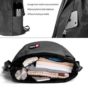 ZOORON Waterproof Drawstring Gym Backpack Bag for Men & Women, Sport Gym Sack Mini Travel Daypack
