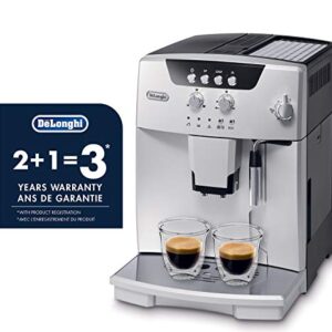 De'Longhi ESAM04110S Magnifica Fully Automatic Espresso Machine with Manual Cappuccino System Silver