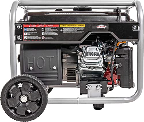 SIMPSON Cleaning SPG3645 Portable Gas Generator and Power Station for Camping, RV, Home Use, Construction, and More, 3600 Running Watts 4500 Starting Watts