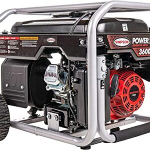 SIMPSON Cleaning SPG3645 Portable Gas Generator and Power Station for Camping, RV, Home Use, Construction, and More, 3600 Running Watts 4500 Starting Watts