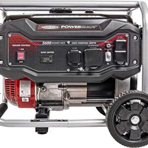 SIMPSON Cleaning SPG3645 Portable Gas Generator and Power Station for Camping, RV, Home Use, Construction, and More, 3600 Running Watts 4500 Starting Watts