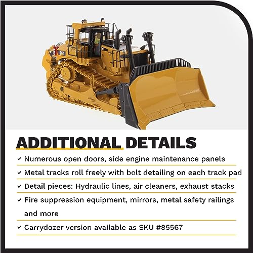 Diecast Masters 1:50 Caterpillar D11T Track-Type Tractor (JEL Design) | High Line Series Cat Trucks & Construction Equipment | 1:50 Scale Model Diecast Collectible | Diecast Masters Model 85565