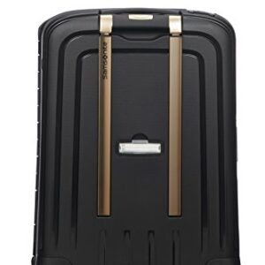 SAMSONITE S'Cure DLX Spinner 55, 2.9 KG Hand Luggage, 55 cm, 34 liters, Black (Black/Gold Deluscious)