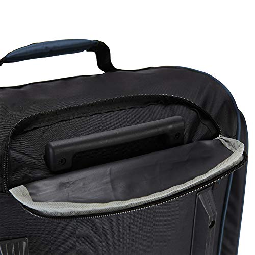 Travelers Club Xpedition 30 Inch Multi-Pocket Upright Rolling Duffel Bag, Rivera Blue, 30" Suitcase