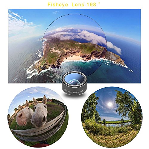 Godefa Cell Phone Camera Lens with Tripod+ Shutter Remote,6 in 1 18x Telephoto Zoom Lens/Wide Angle/Macro/Fisheye/Kaleidoscope/CPL, Clip-On lense Compatible for iPhone X 8 7 6s Plus, Samsung and More